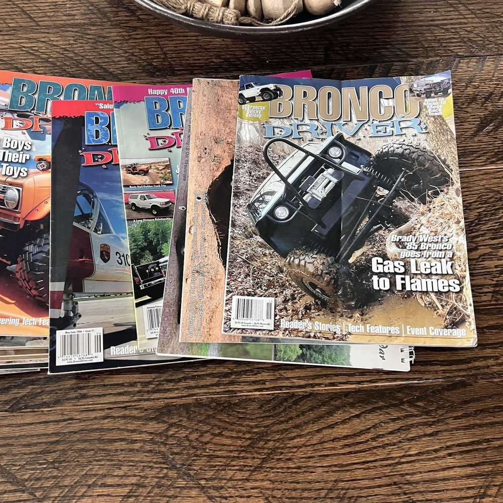 Bronco Driver Magazine Lot of 19+2 Calendars Issues Ford Bronco Off Road 4x4
